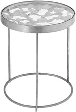 Load image into Gallery viewer, Butterfly Silver End Table