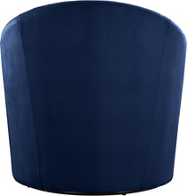 Load image into Gallery viewer, Alessio Navy Velvet Accent Chair