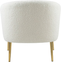Load image into Gallery viewer, Barlow White Faux Sheepskin Fur Accent Chair