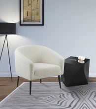 Load image into Gallery viewer, Barlow White Faux Sheepskin Fur Accent Chair