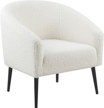 Load image into Gallery viewer, Barlow White Faux Sheepskin Fur Accent Chair