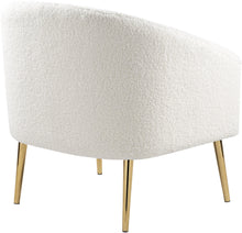 Load image into Gallery viewer, Barlow White Faux Sheepskin Fur Accent Chair