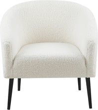 Load image into Gallery viewer, Barlow White Faux Sheepskin Fur Accent Chair