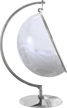 Load image into Gallery viewer, Luna White Durable Fabric Acrylic Swing Chair
