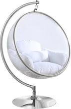 Load image into Gallery viewer, Luna White Durable Fabric Acrylic Swing Chair