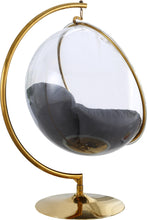 Load image into Gallery viewer, Luna Grey Fabric Acrylic Swing Bubble Accent Chair (2 Boxes)