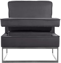 Load image into Gallery viewer, Noah Grey Velvet Accent Chair