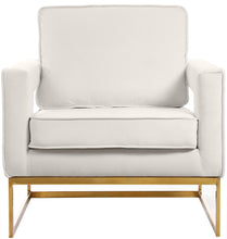 Load image into Gallery viewer, Noah Cream Velvet Accent Chair