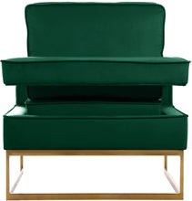 Load image into Gallery viewer, Noah Green Velvet Accent Chair