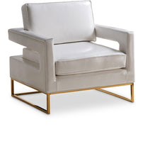 Load image into Gallery viewer, Amelia White Faux Leather Accent Chair