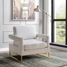 Load image into Gallery viewer, Amelia White Faux Leather Accent Chair