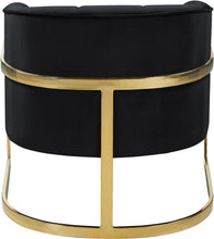 Load image into Gallery viewer, Carter Black Velvet Accent Chair