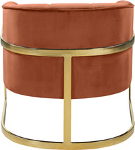 Load image into Gallery viewer, Carter Cognac Velvet Accent Chair