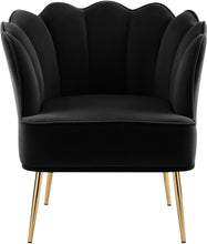 Load image into Gallery viewer, Jester Black Velvet Accent Chair