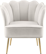 Load image into Gallery viewer, Jester Cream Velvet Accent Chair