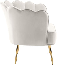 Load image into Gallery viewer, Jester Cream Velvet Accent Chair