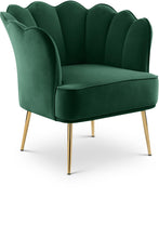 Load image into Gallery viewer, Jester Green Velvet Accent Chair
