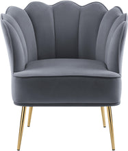 Load image into Gallery viewer, Jester Grey Velvet Accent Chair
