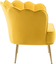 Load image into Gallery viewer, Jester Yellow Velvet Accent Chair