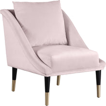 Load image into Gallery viewer, Elegante Pink Velvet Accent Chair