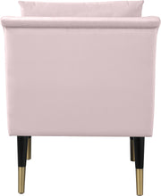 Load image into Gallery viewer, Elegante Pink Velvet Accent Chair