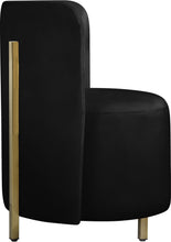 Load image into Gallery viewer, Rotunda Black Velvet Accent Chair