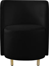 Load image into Gallery viewer, Rotunda Black Velvet Accent Chair