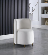 Load image into Gallery viewer, Rotunda Cream Velvet Accent Chair
