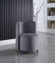 Load image into Gallery viewer, Rotunda Grey Velvet Accent Chair