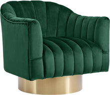 Load image into Gallery viewer, Farrah Green Velvet Accent Chair