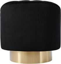 Load image into Gallery viewer, Farrah Black Velvet Accent Chair