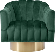 Load image into Gallery viewer, Farrah Green Velvet Accent Chair