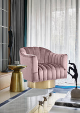 Load image into Gallery viewer, Farrah Pink Velvet Accent Chair