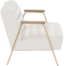 Load image into Gallery viewer, Woodford Cream Velvet Accent Chair
