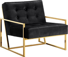 Load image into Gallery viewer, Pierre Black Velvet Accent Chair