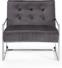 Load image into Gallery viewer, Alexis Grey Velvet Accent Chair