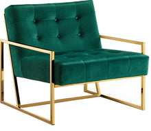 Load image into Gallery viewer, Pierre Green Velvet Accent Chair