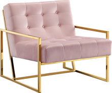 Load image into Gallery viewer, Pierre Pink Velvet Accent Chair