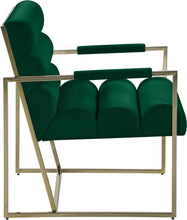 Load image into Gallery viewer, Wayne Green Velvet Accent Chair