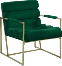 Load image into Gallery viewer, Wayne Green Velvet Accent Chair