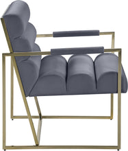 Load image into Gallery viewer, Wayne Grey Velvet Accent Chair