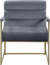 Load image into Gallery viewer, Wayne Grey Velvet Accent Chair