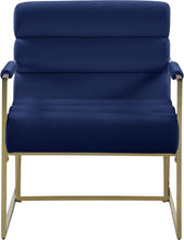 Load image into Gallery viewer, Wayne Navy Velvet Accent Chair