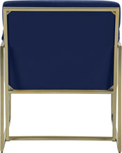 Load image into Gallery viewer, Wayne Navy Velvet Accent Chair