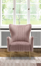 Load image into Gallery viewer, Opera Pink Velvet Accent Chair