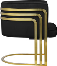 Load image into Gallery viewer, Rays Black Velvet Accent Chair
