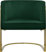 Load image into Gallery viewer, Rays Green Velvet Accent Chair
