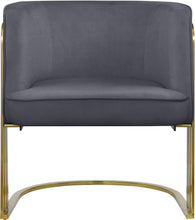 Load image into Gallery viewer, Rays Grey Velvet Accent Chair