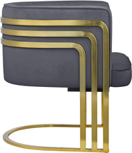 Load image into Gallery viewer, Rays Grey Velvet Accent Chair