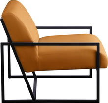 Load image into Gallery viewer, Industry Cognac Faux Leather Accent Chair